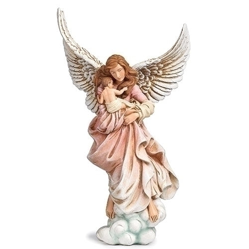 11.5"H GUARDIAN ANGEL W/BABY FIGURE