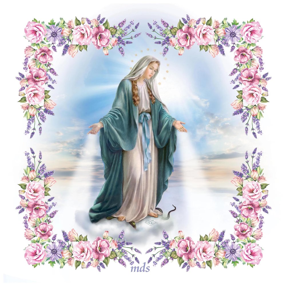 Our Lady of Grace Silk Feel Scarf