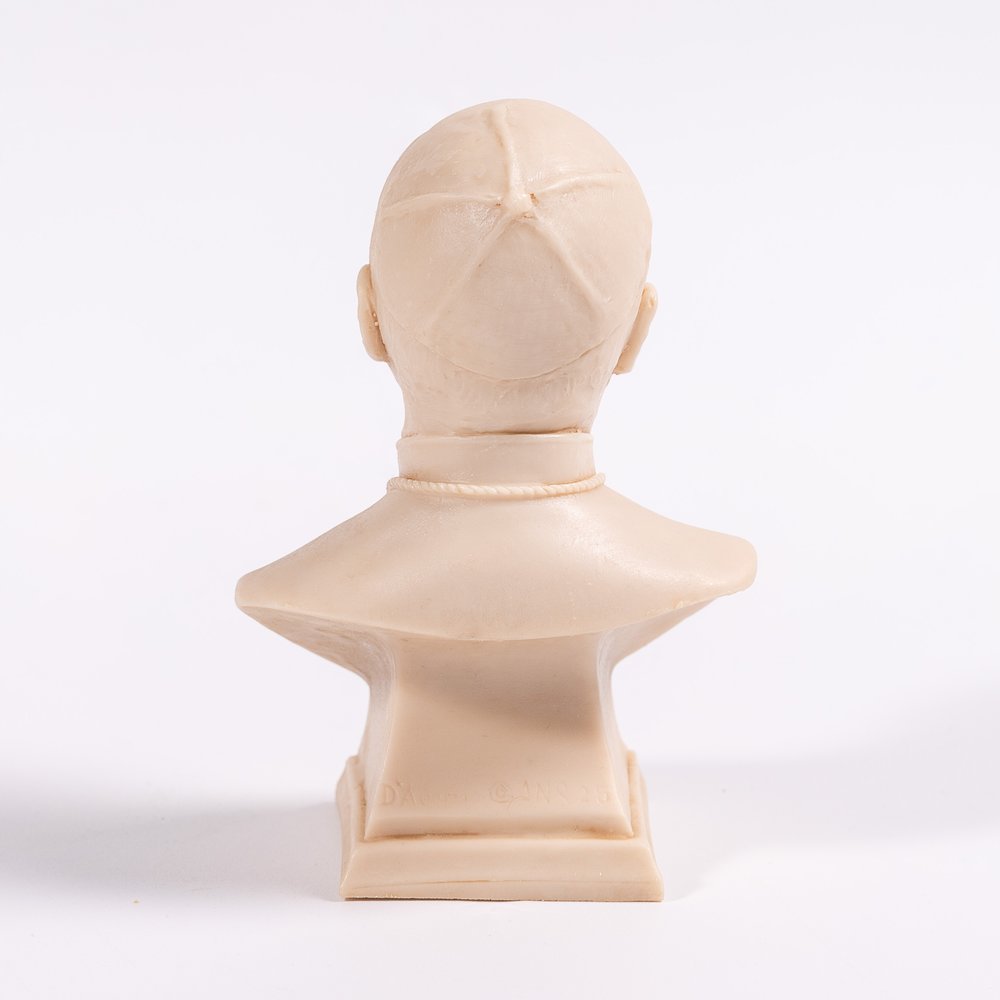 Italian Antique Ivory Pope Leo XIV Bust - 4.72"