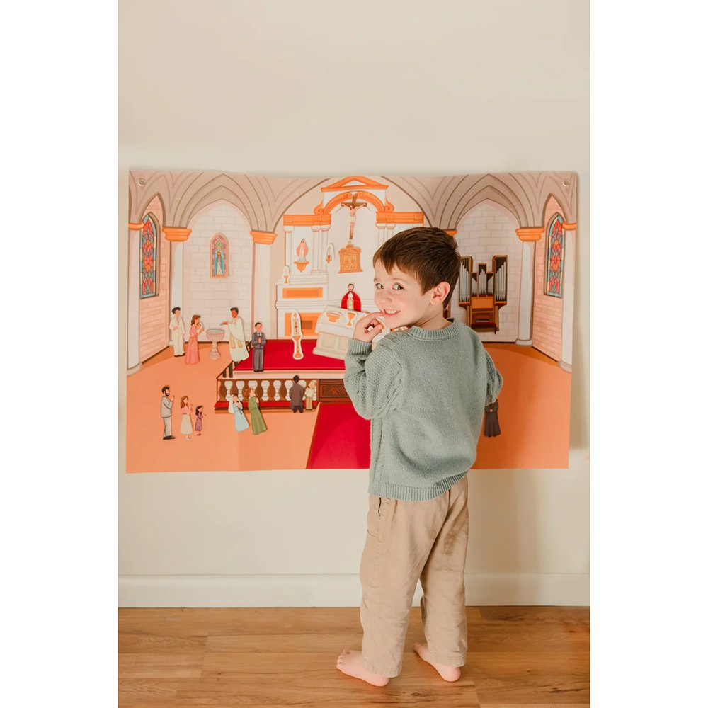 Pray & Play Church Felt Story Board Set - 50+ Pieces