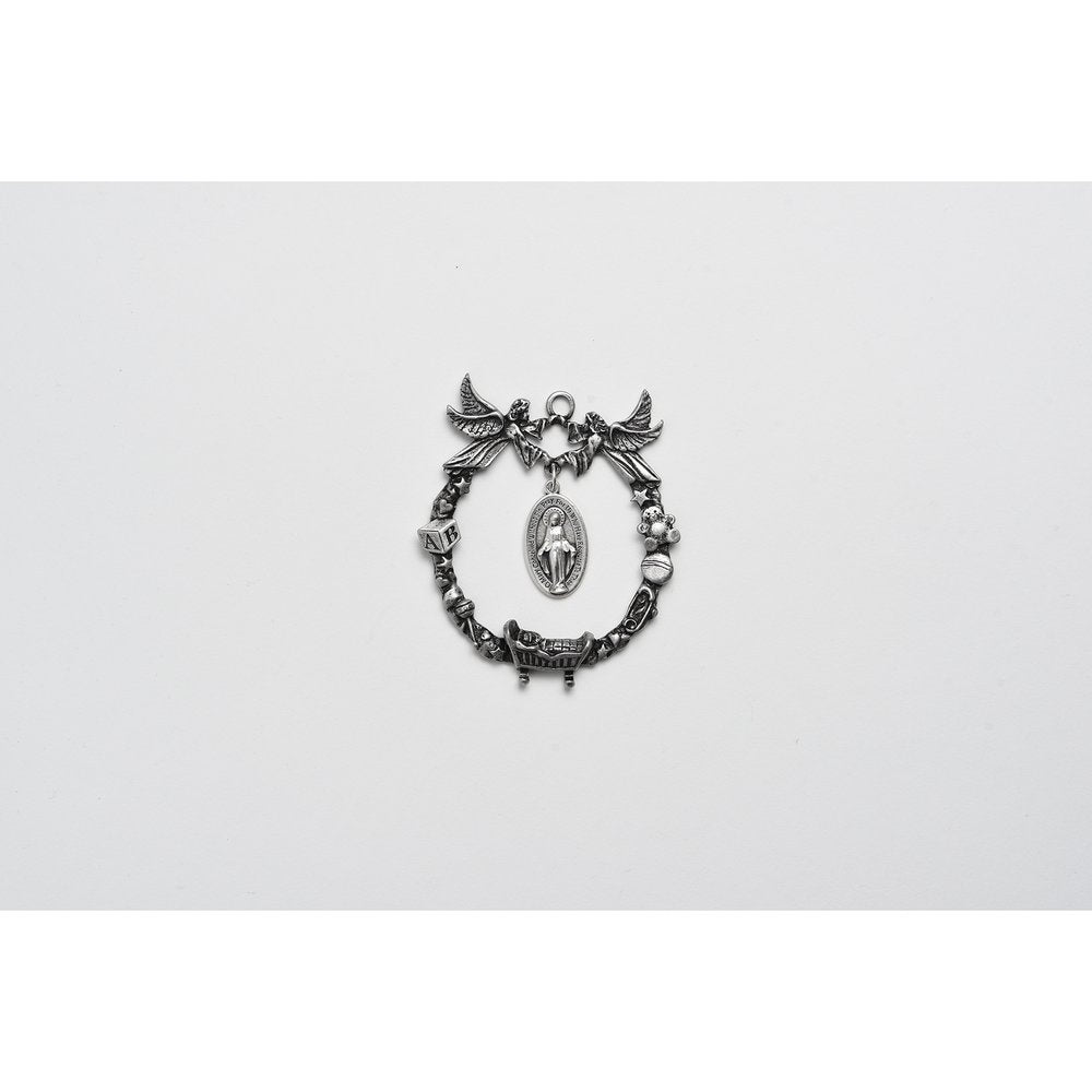 Miraculous Medal Crib Metal