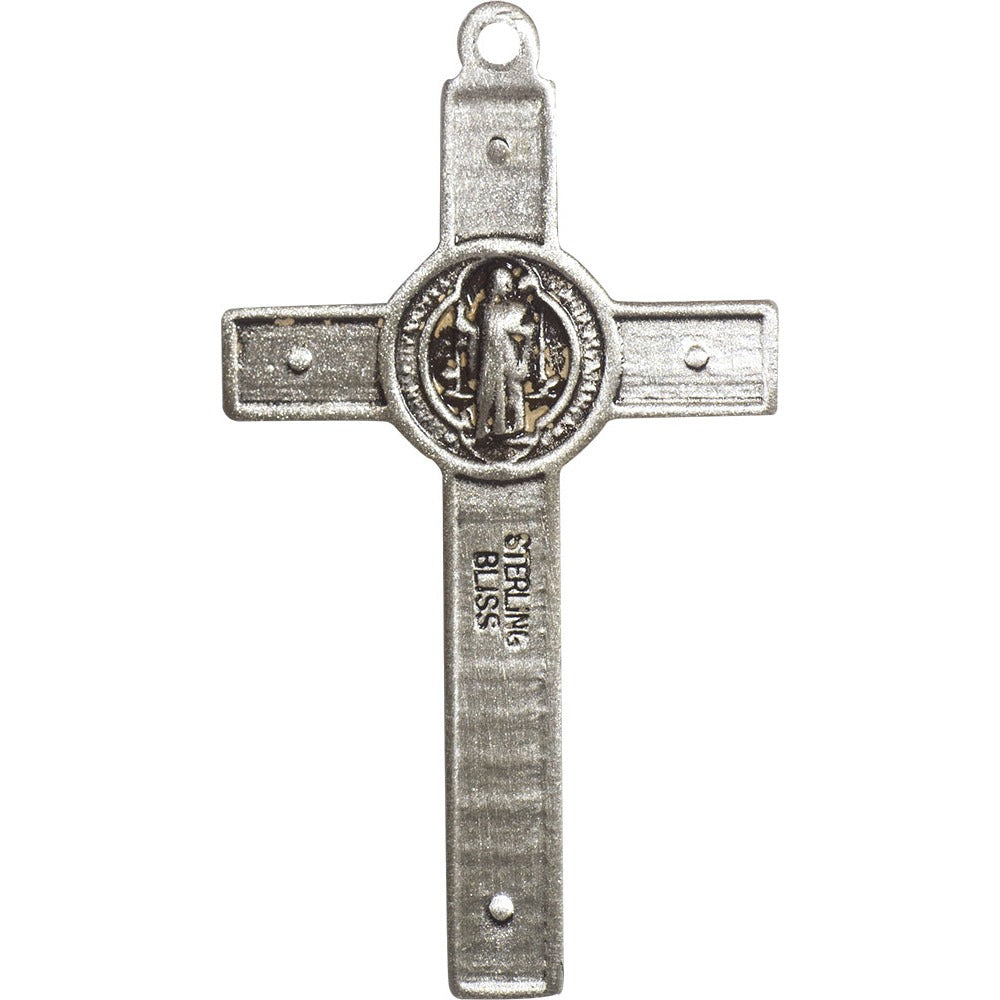 Sterling Silver St. Benedict Crucifix Pendant - 2508803