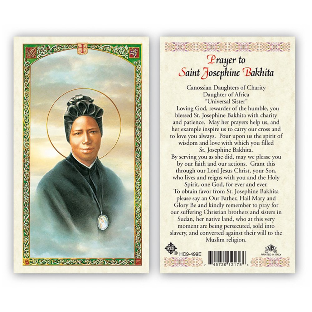 St. Josephine Bakhita Prayer Card