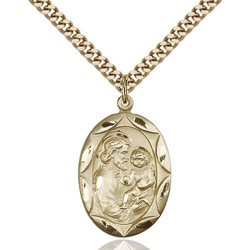 14kt Gold Filled St. Joseph Pendant - 2508050