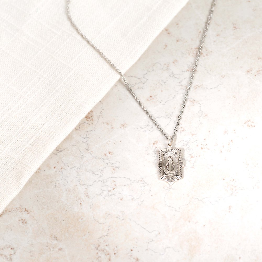 Archive Collection Vintage Miraculous Medal Necklace