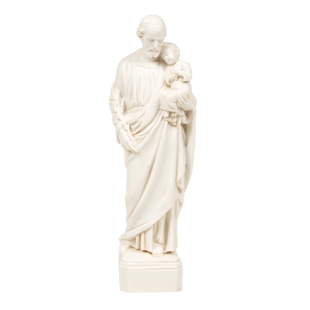 Ivory Finish St. Joseph Statue - 6"