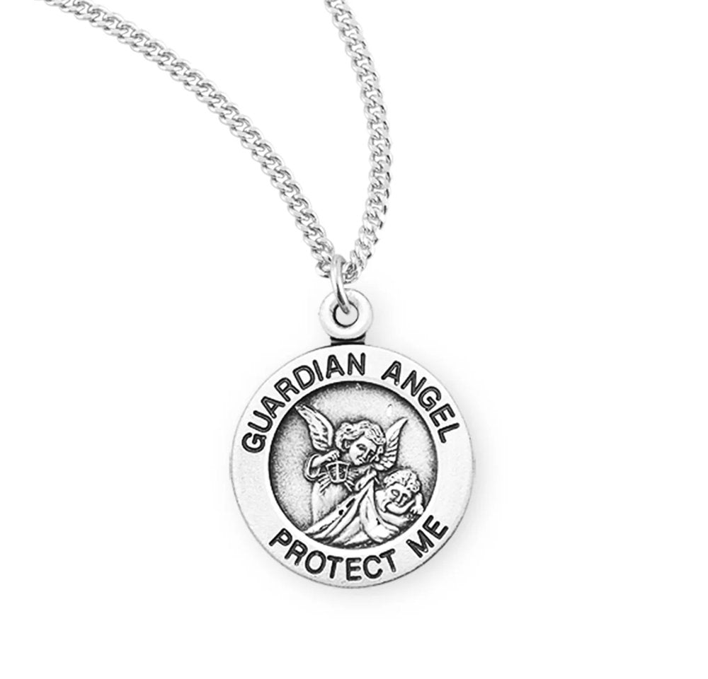 Guardian Angel Petite Sterling Silver Necklace