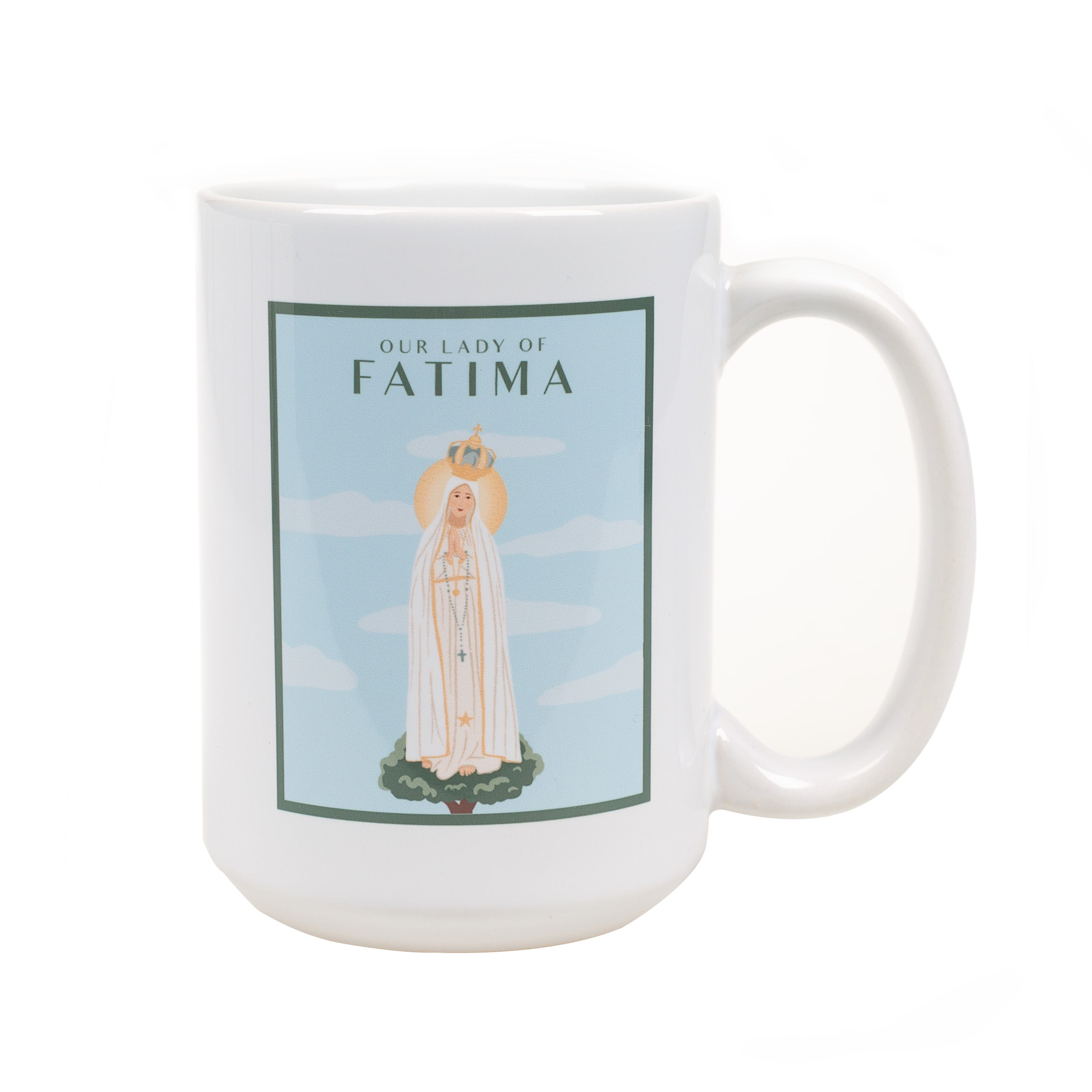 Our Lady of Fatima Travel Print Mug