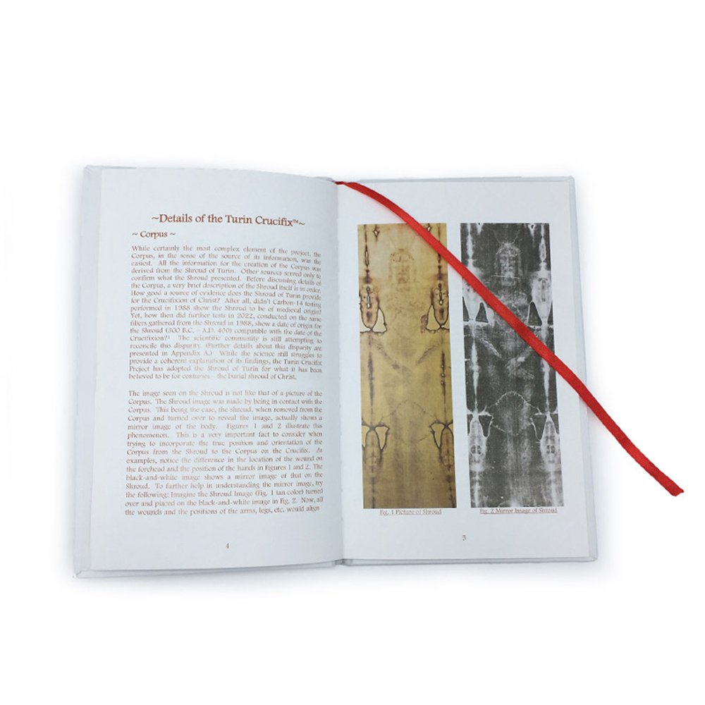 Turin Crucifix with Companion Book - 19.5"