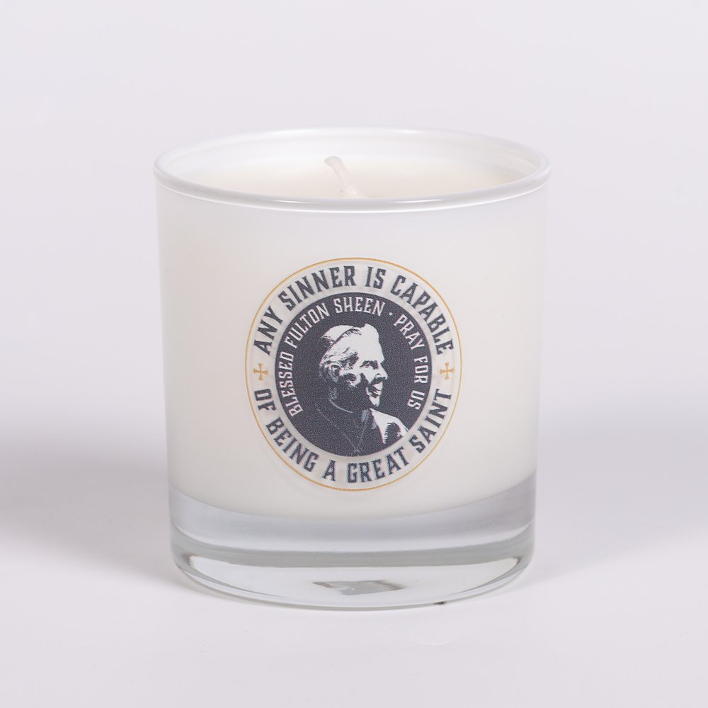 Blessed Fulton Sheen Any Sinner is Capable Scented Candle