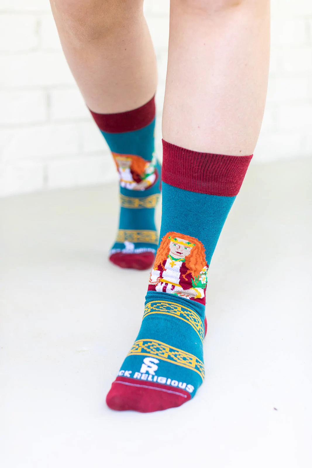 St. Dymphna Adult Socks