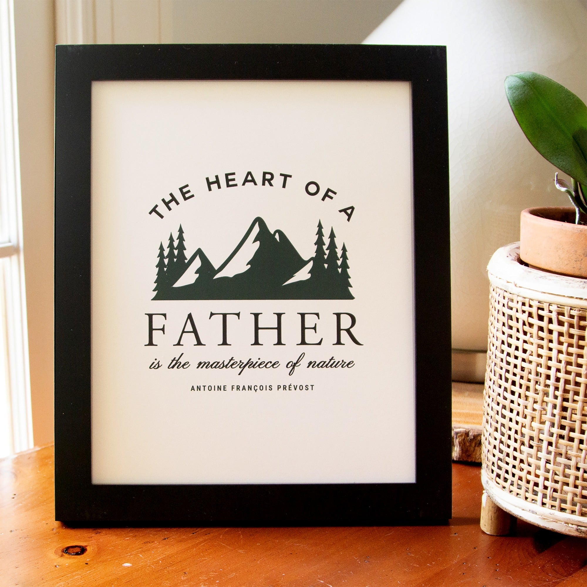 Heart of a Father Framed Print