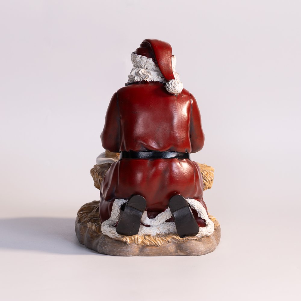 Reverent Kneeling Santa Statue - 8" (H)
