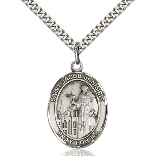 Sterling Silver St. Jacob of Nisibis Pendant