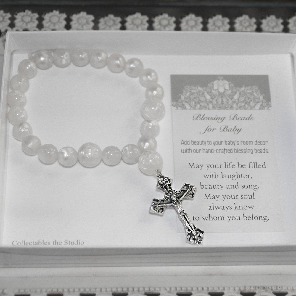 Blessing Beads with Crucifix for Baby