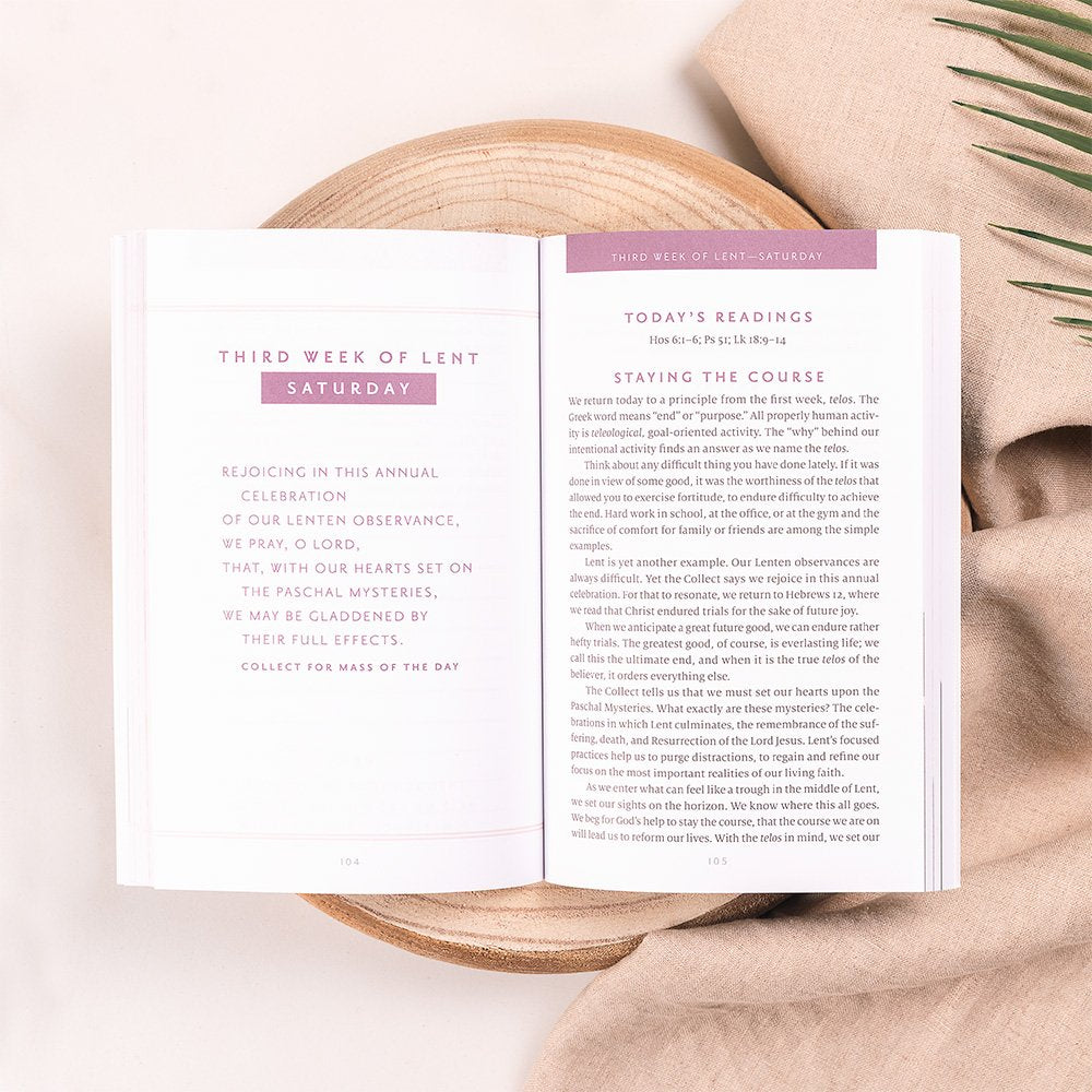 Return: A Guided Lent Journal for Prayer and Meditation, Sacred Heart Sticker & St. Joseph Prayer Card Gift Set