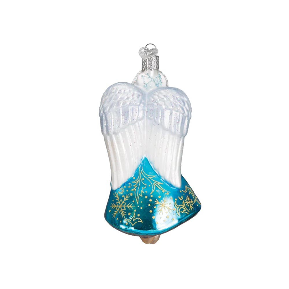 Glistening Snowflake Angel Ornament