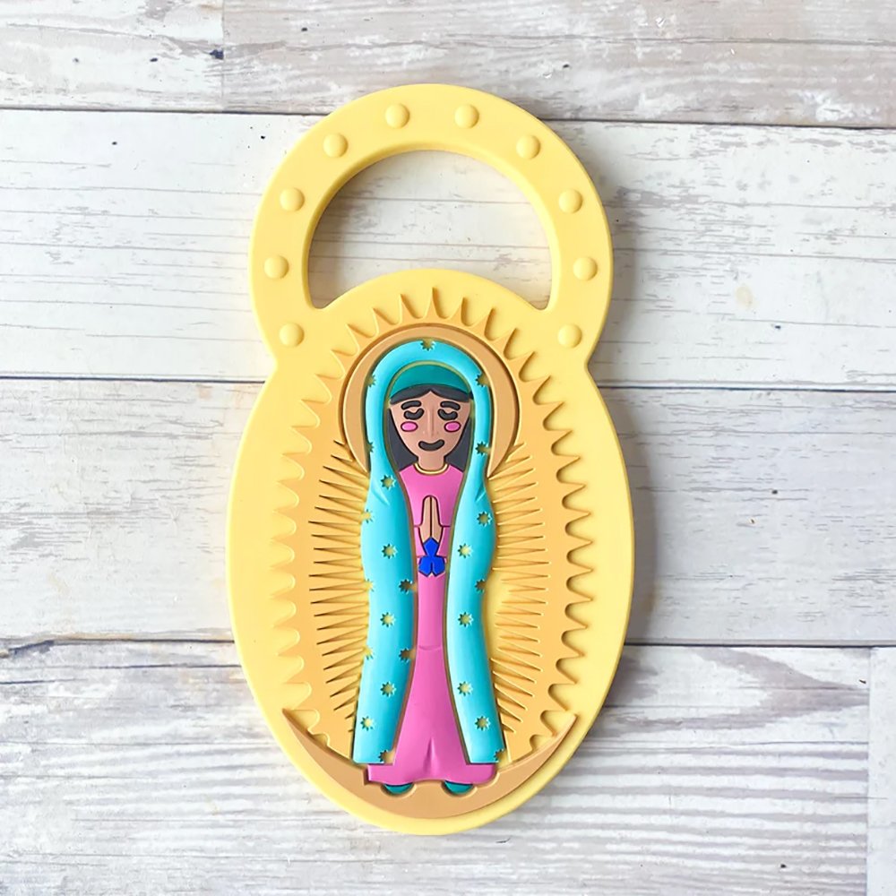 Our Lady of Guadalupe Silicone Teething Ring