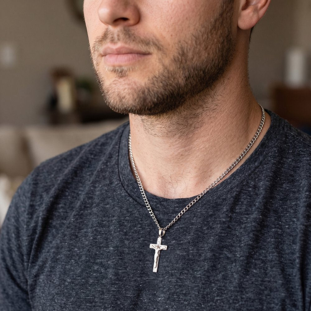 Sterling Silver Crucifix Necklace - 2054130