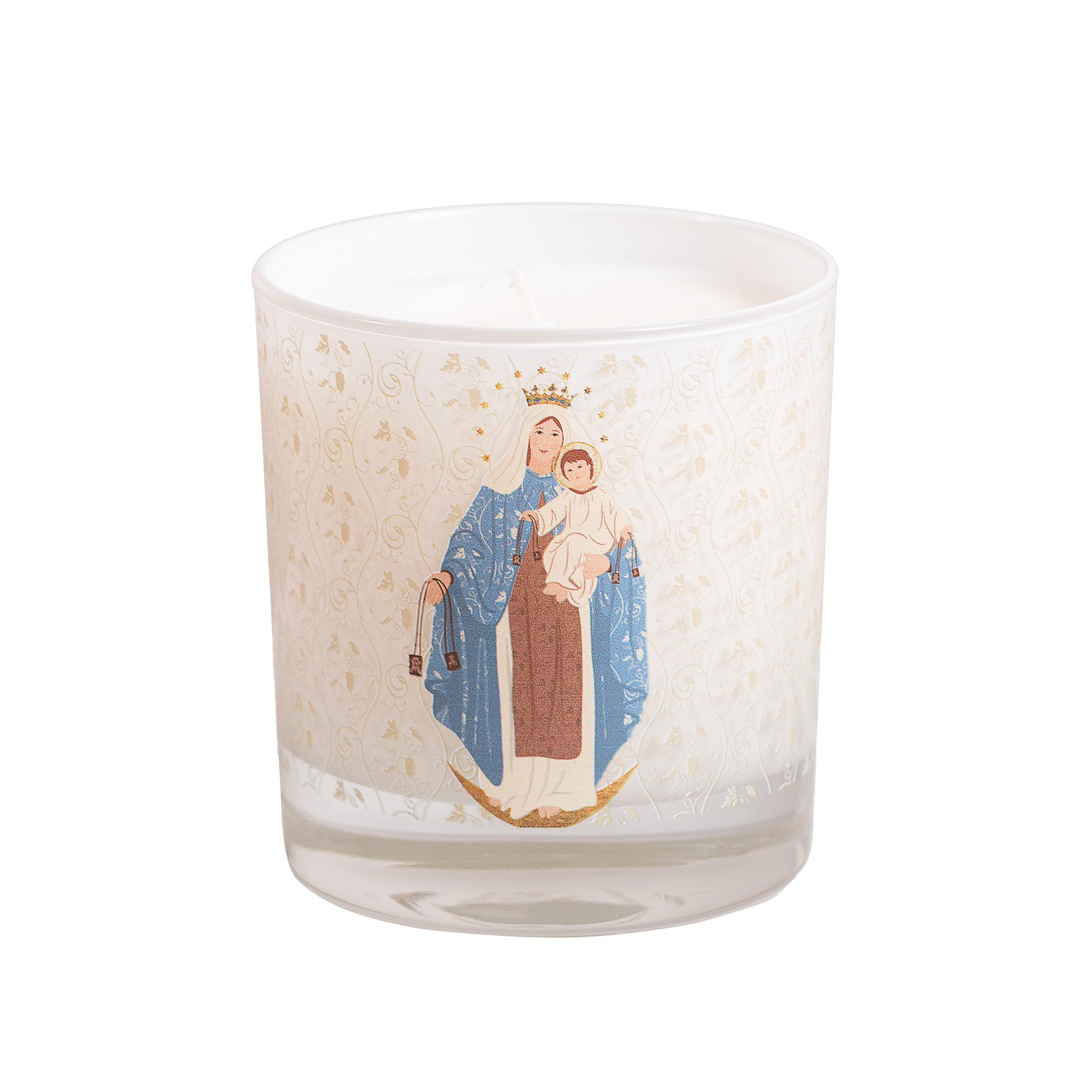 Our Lady of Mt. Carmel Toile Candle