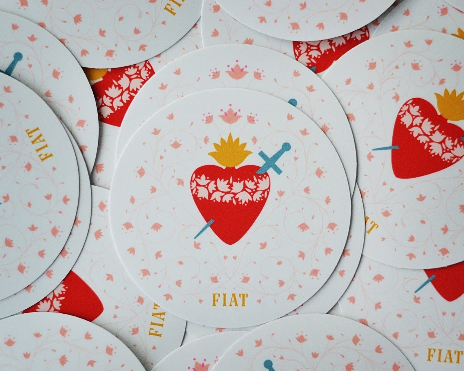 Immaculate Heart of Mary Fiat Vinyl Sticker