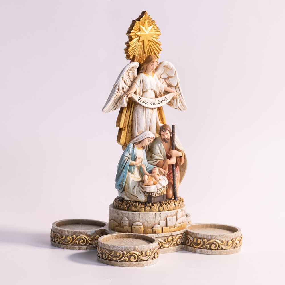 Nativity Votive Advent Candleholder