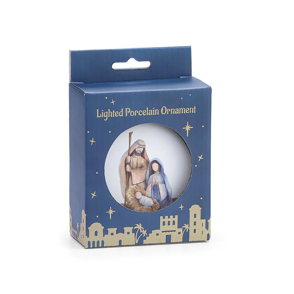 LED Lighted Holy Family Great Joy Ornament