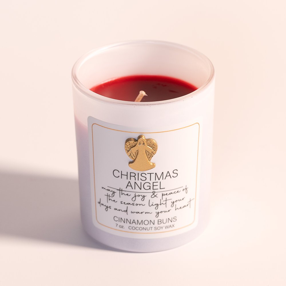 Christmas Angel Candle - Cinnamon Buns