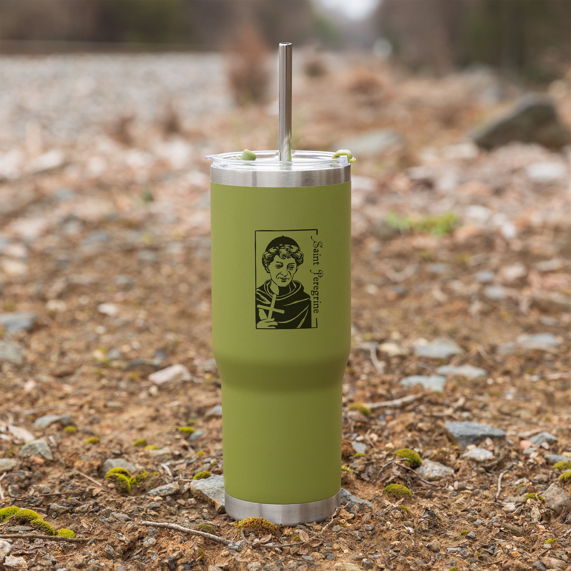 Green St. Peregrine Stainless Steel Tumbler with Straw