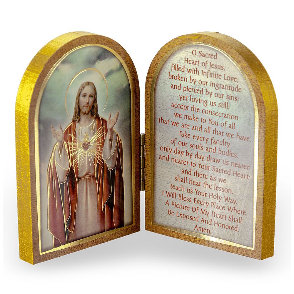 Sacred Heart Prayer Diptych