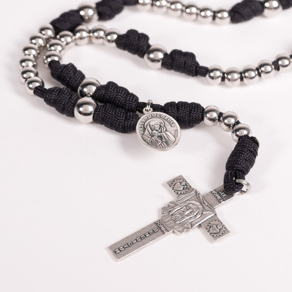 Black Paracord Holy Face Chaplet