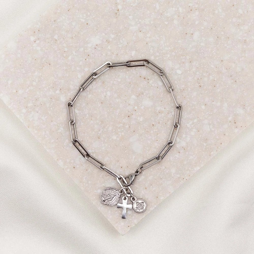 Consecration to Mary Silver Bracelet