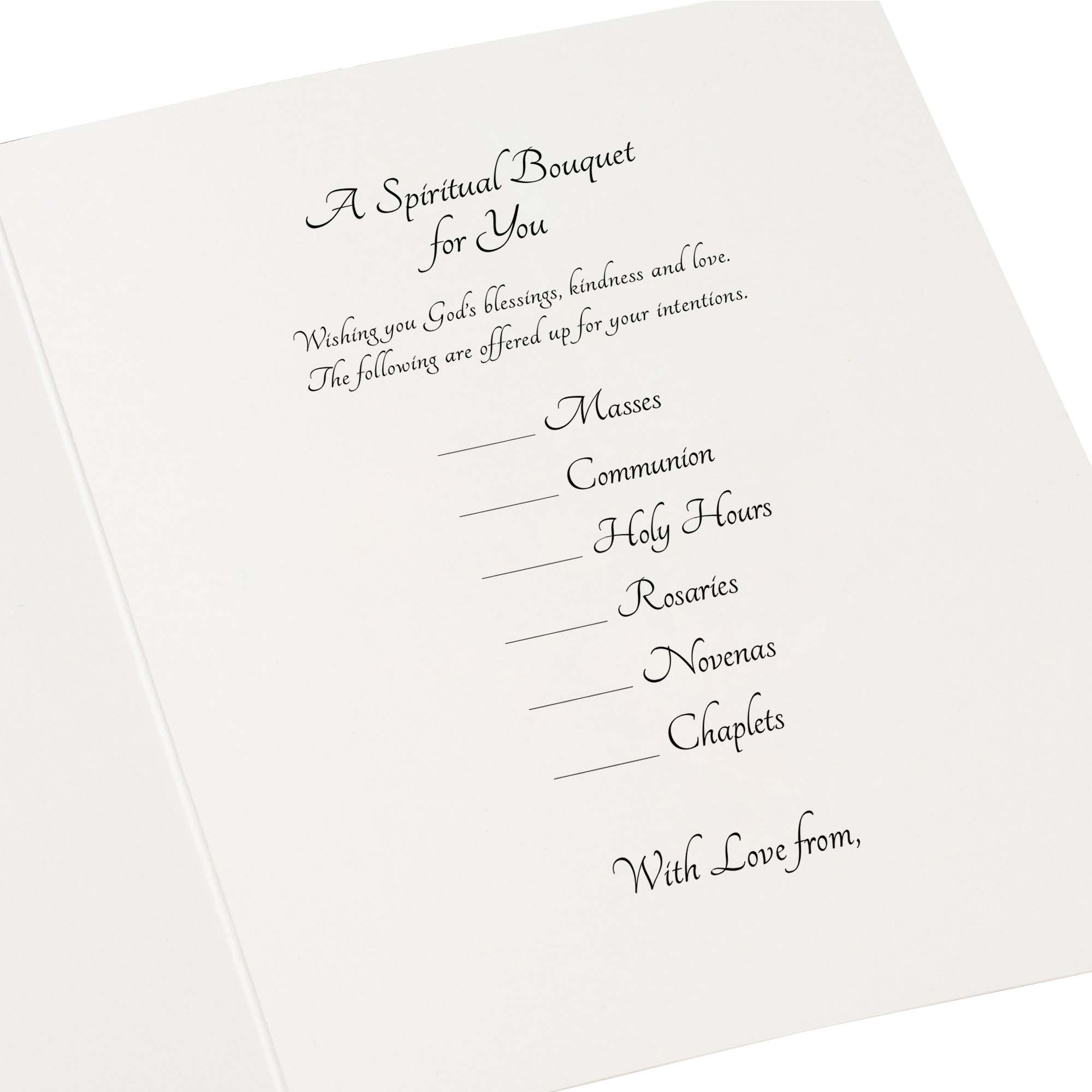 Rosary Spiritual Bouquet Card