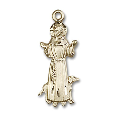 14kt Gold St. Francis Medal