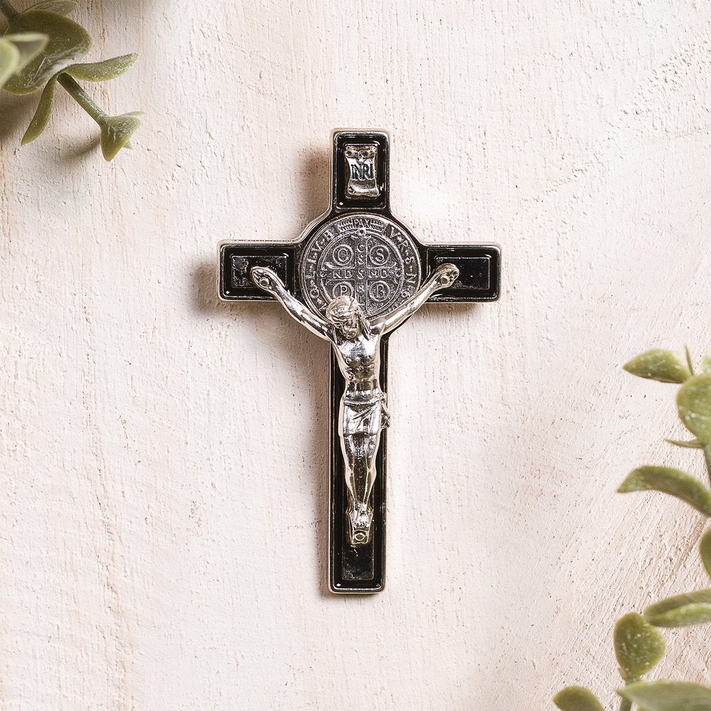 St. Benedict Crucifix Metal Magnet - 3"