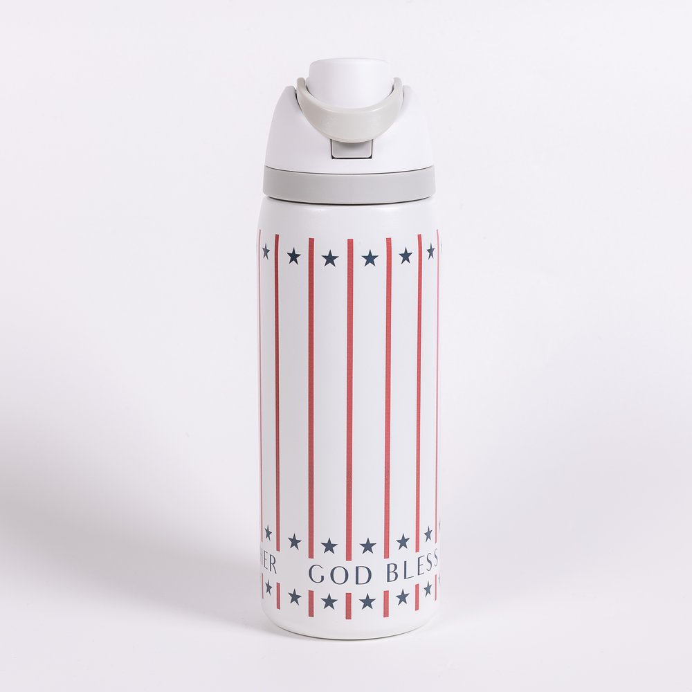 Personalized God Bless America Water Bottle