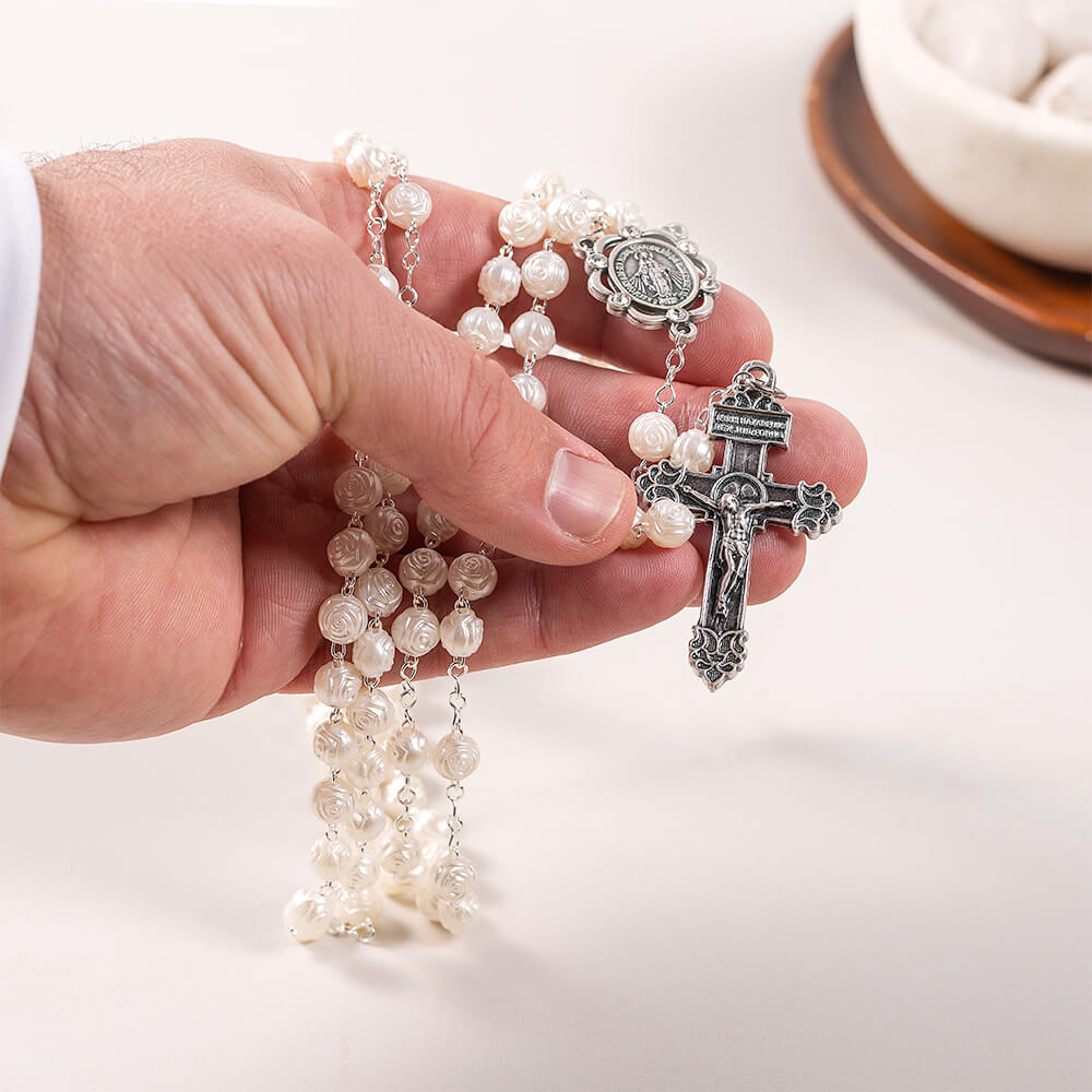 Pearl Roses 10 Decade 100 Requiem Rosary