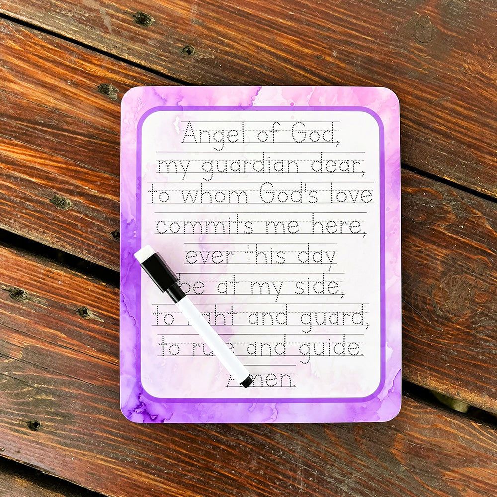 Guardian Angel Prayer Tracing Dry-Erase Board & Marker