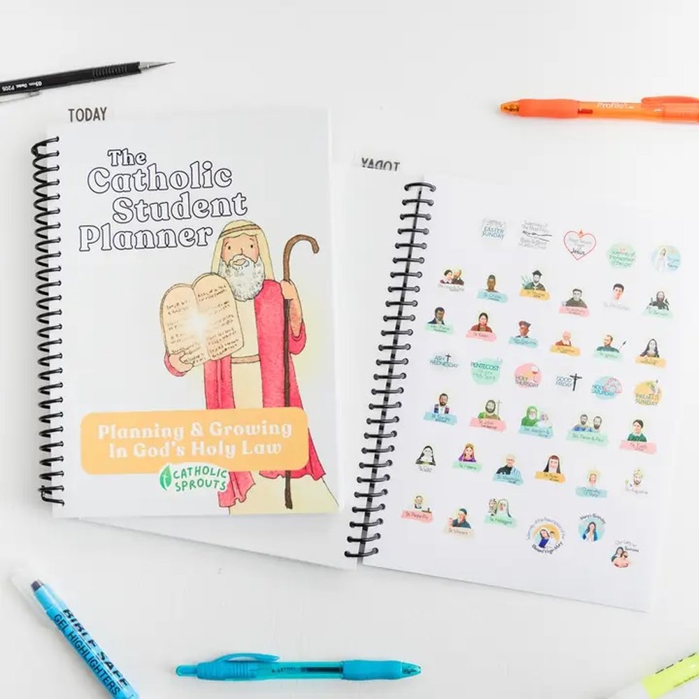 The Catholic Student Planner: Featuring the Ten Commandments