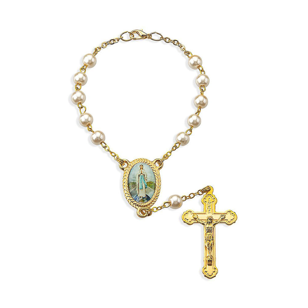 Our Lady of the Highway Pearl Auto Rosary