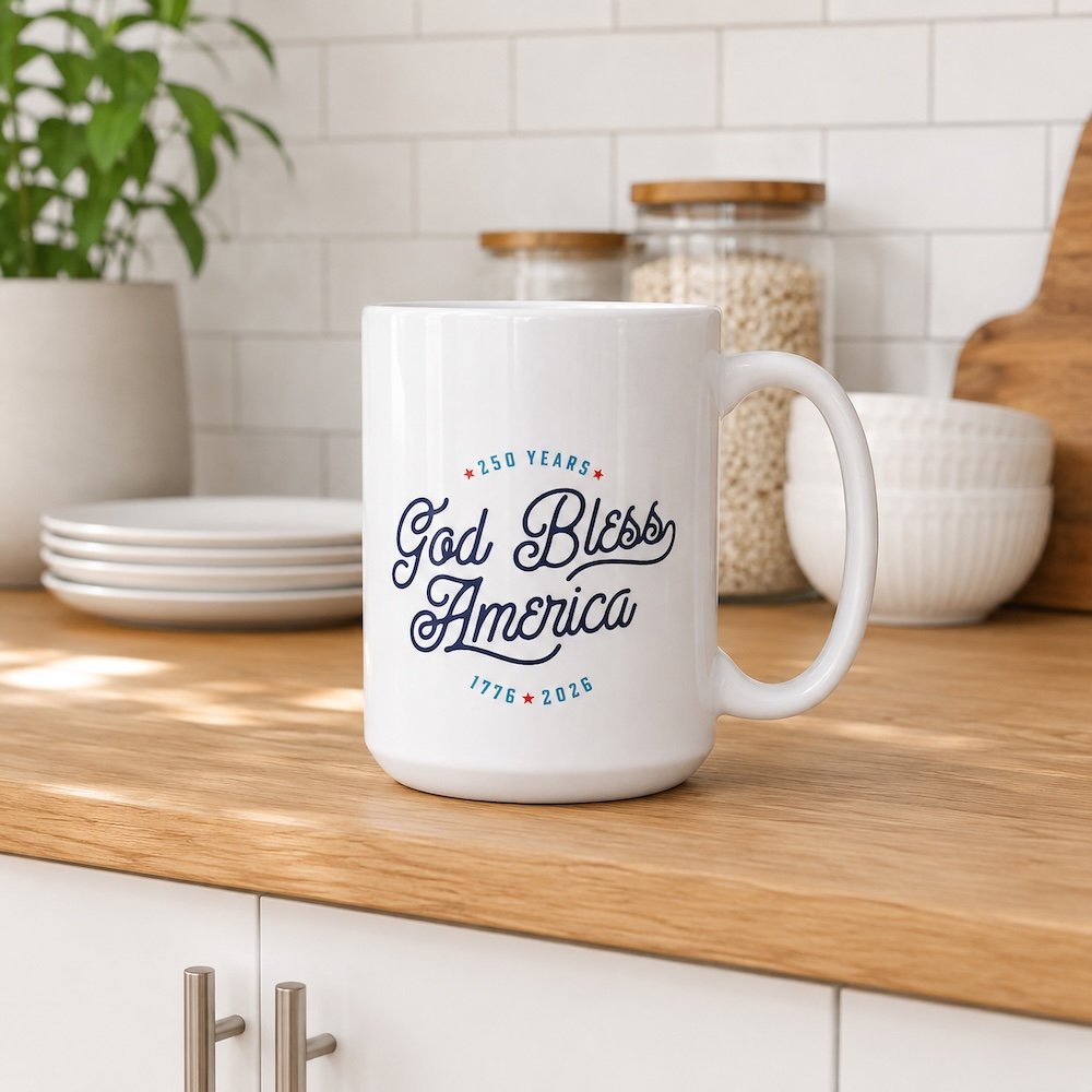 God Bless America 250th Commemorative Mug