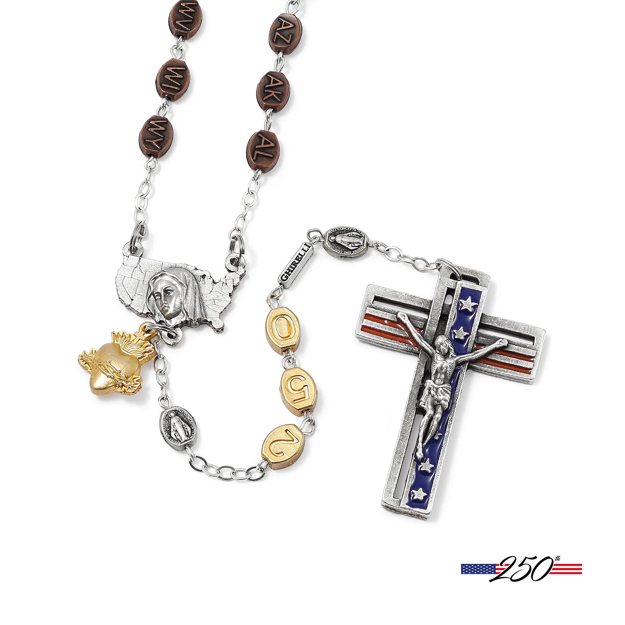 Ghirelli Limited Edition The United States 250th Anniversary Rosary