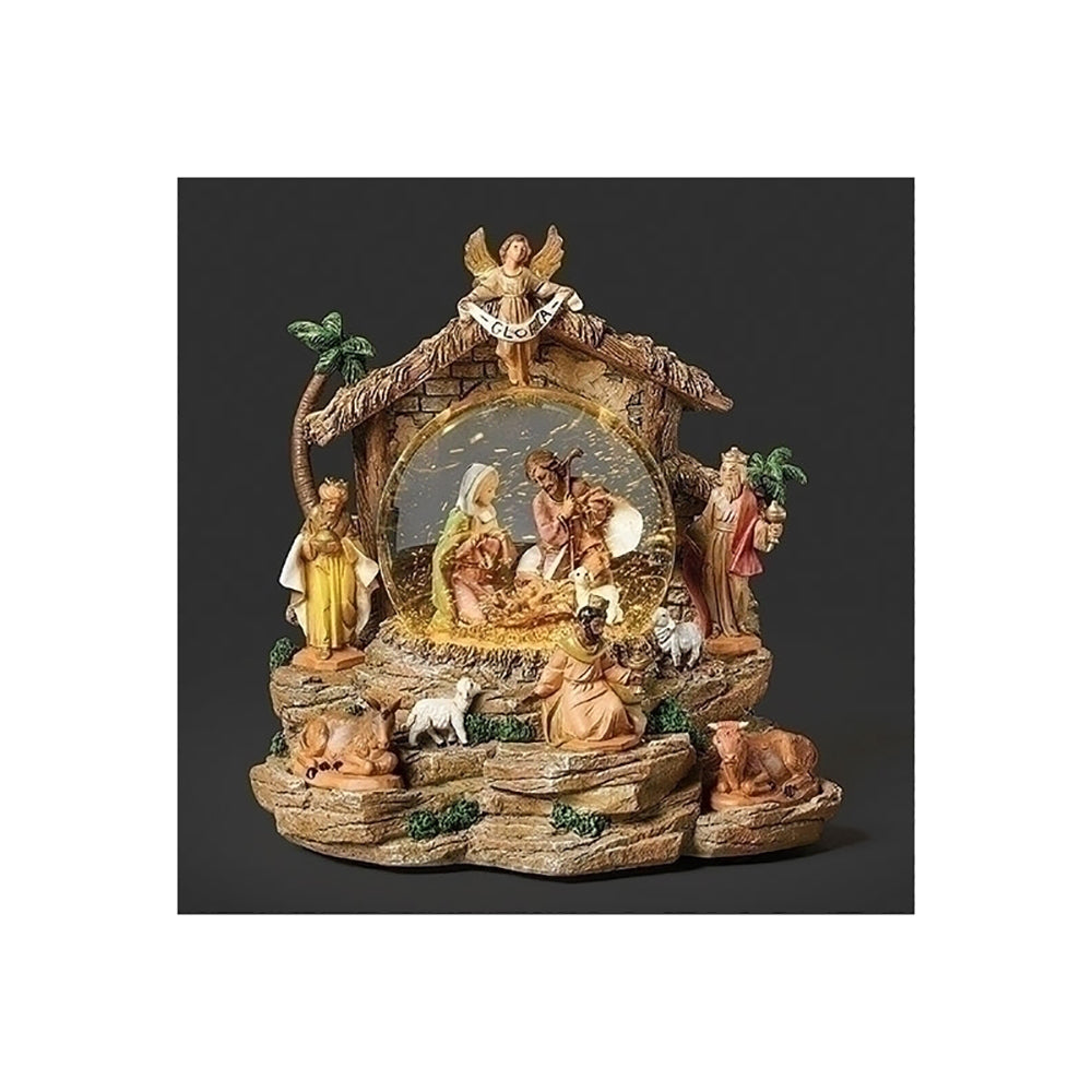 Musical Nativity Water Dome  - 7.75"