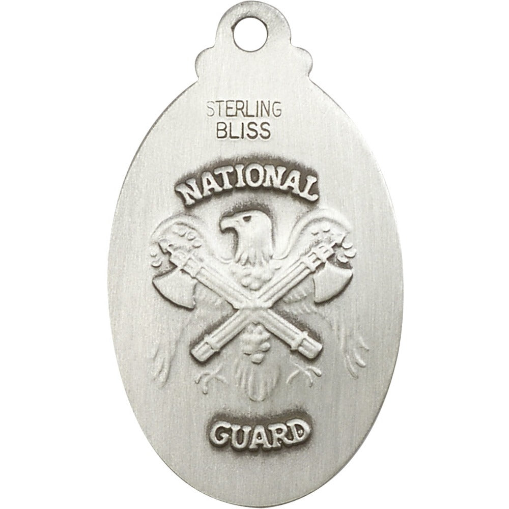 Sterling Silver Cross / National Guard Pendant