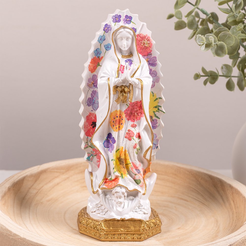 Bright Garden Our Lady of Guadalupe Statue - 8"