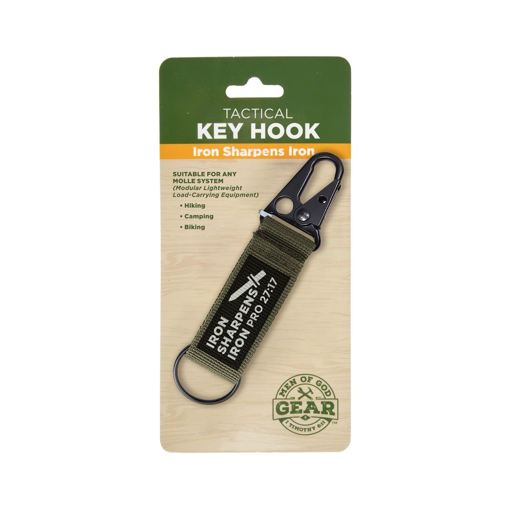 Iron Sharpens Iron Green Tactical Key Hook