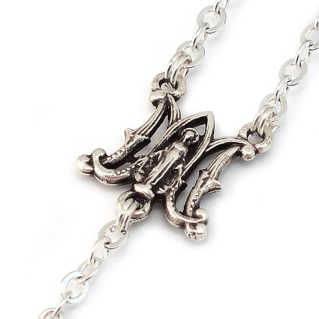 Floral Ave Maria Rosary