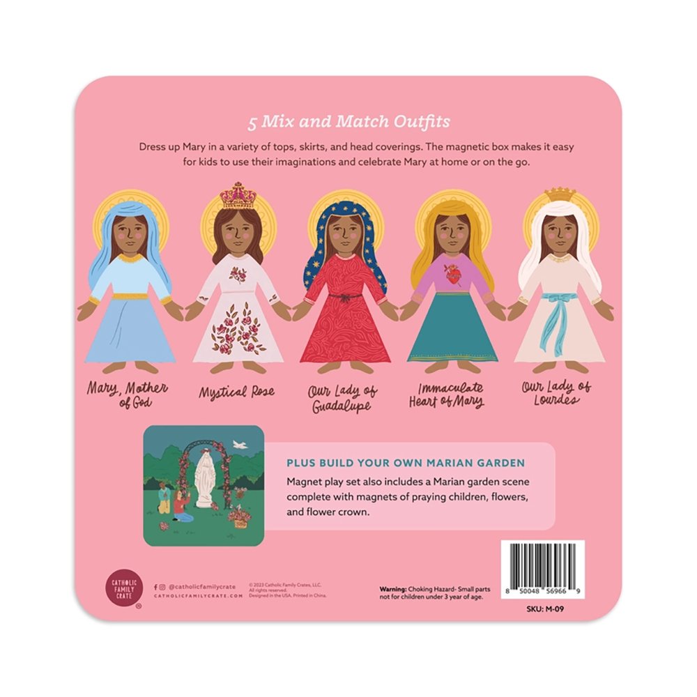 Mary Dress Up & Prayer Garden Magnet Playset