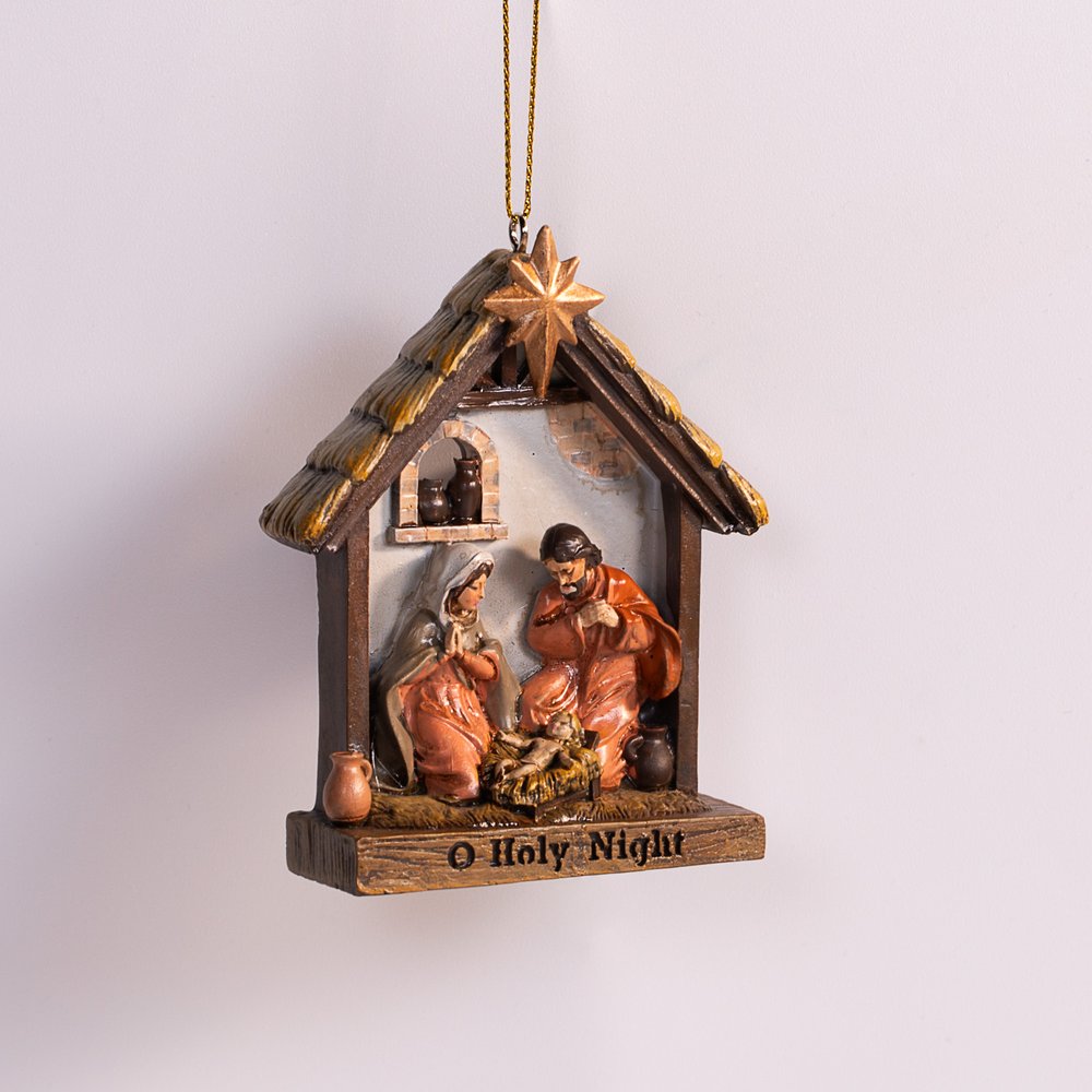 Holy Family Nativity Ornament - 3.5"