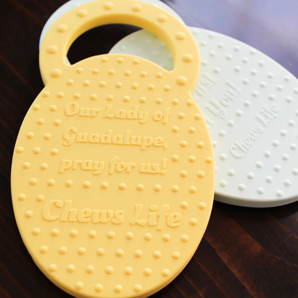 Our Lady of Guadalupe Silicone Teething Ring
